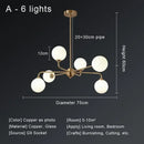 GobekUsa Copper Ceiling Chandelier for Home Decor Lighting