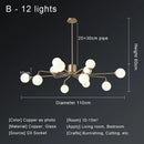 GobekUsa Copper Ceiling Chandelier for Home Decor Lighting