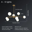 GobekUsa Copper Ceiling Chandelier for Home Decor Lighting