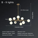GobekUsa Copper Ceiling Chandelier for Home Decor Lighting