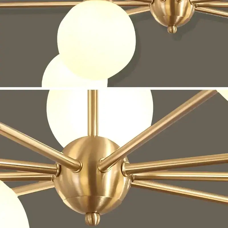 GobekUsa Copper Ceiling Chandelier for Home Decor Lighting, photo 5 of 14