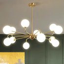 GobekUsa Copper Ceiling Chandelier for Home Decor Lighting