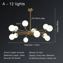 GobekUsa Copper Ceiling Chandelier for Home Decor Lighting