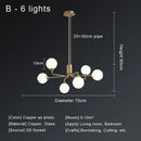 GobekUsa Copper Ceiling Chandelier for Home Decor Lighting