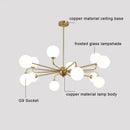 GobekUsa Copper Ceiling Chandelier for Home Decor Lighting