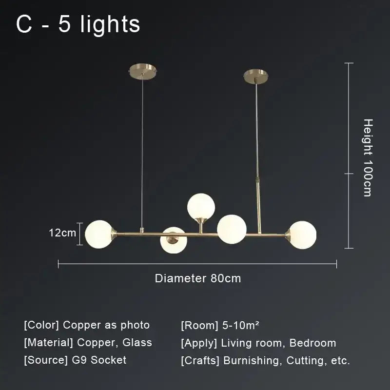 GobekUsa Copper Ceiling Chandelier for Home Decor Lighting, photo 8 of 14