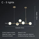 GobekUsa Copper Ceiling Chandelier for Home Decor Lighting