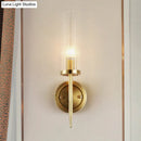 GobekUsa Modern Gold Corner Wall-Mount Lamp with Clear Glass: Cylinder Sconce Lighting