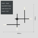 GobekUsa Cross-Shaped Wall Lamp for Bedroom Sofa Living Room Staircase - Nordic Design
