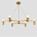 GobekUsa Crown Major Chandelier G9 Luxury Foyer Chandelier, White Gold, Chrome Metal