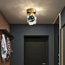 GobekUsa Crystal Aisle Ceiling Light | Modern & Luxe All-Copper Fixture for Entryway & Cloakroom