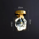 GobekUsa Crystal Aisle Ceiling Light: Simple & Modern All Copper Lamp