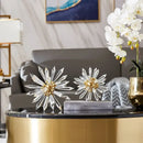 GobekUsa Crystal Ball Acanthosphere Metal Handcrafted Flower Home Decoration