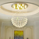 GobekUsa K9 Crystal Ball LED Ceiling Chandelier for Living Dining Room Bedroom Home Decor