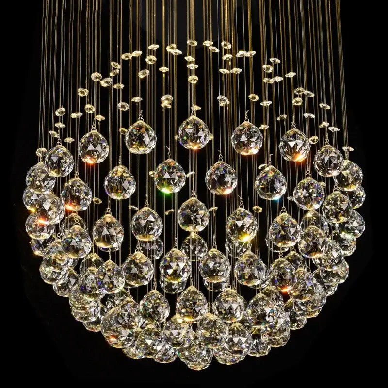 GobekUsa Crystal Ball LED Chandelier for Home Décor Lighting, photo 5 of 6