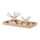 GobekUsa Crystal Ball Molecule Geometric Metal Ornament Home Decor