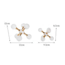 GobekUsa Crystal Ball Molecule Geometric Metal Ornament Home Decor