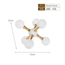GobekUsa Crystal Ball Molecule Geometric Metal Ornament Home Decor