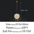 GobekUsa Crystal Ball Pendant Chandelier for Bedroom Bar Deco