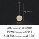 GobekUsa Crystal Ball Pendant Chandelier for Bedroom Bar Deco