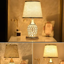 GobekUsa Crystal Bedroom Table Lamp: Modern, Romantic, Decorative Lighting