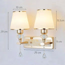 GobekUsa Crystal Bedside Wall Sconce - Modern Minimalist LED Wall Light Fixtures