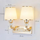 GobekUsa Crystal Bedside Wall Sconce - Modern Minimalist LED Wall Light Fixtures