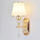 GobekUsa Crystal Bedside Wall Sconce - Modern Minimalist LED Wall Light - 12W E14