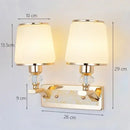 GobekUsa Crystal Bedside Wall Sconce - Modern Minimalist LED Wall Light - 12W E14