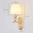 GobekUsa Crystal Bedside Wall Sconce - Modern Minimalist LED Wall Light - 12W E14