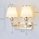 GobekUsa Crystal Bedside Wall Sconce - Modern Minimalist LED Wall Light - 12W E14