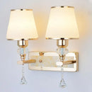GobekUsa Crystal Bedside Wall Sconce - Modern Minimalist LED Wall Light - 12W E14