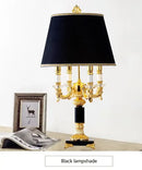 GobekUsa Crystal Black Table Lamp - Modern Luxury Bedroom Decor
