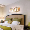 GobekUsa Modern Gold LED Wall Light with Clear Crystal Block - Linear Sconce