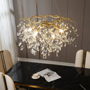 GobekUsa Crystal Branch Pendant Chandelier for Indoor Decoration Luminaria Fixtures