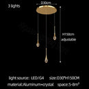 GobekUsa Crystal Bubble Chandelier for Living, Dining, Bedroom - Modern Stairwell Design