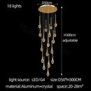 GobekUsa Crystal Bubble Chandelier: Modern Luxury Lighting for Home, Dining, Bedroom & Stairwell