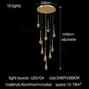 GobekUsa Crystal Bubble Chandelier: Modern Luxury Lighting for Home, Dining, Bedroom & Stairwell