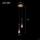 GobekUsa Crystal Bubble Pendant Chandelier for Dining Room Bedroom Restaurant Bar