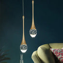 GobekUsa Crystal Bubble Pendant Chandelier for Dining Room Bedroom Restaurant Bar