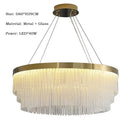 GobekUsa Crystal Ceiling Chandelier: Modern LED Luxury Pendant Light for Home Decor