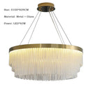 GobekUsa Crystal Ceiling Chandelier: Modern LED Luxury Pendant Light for Home Decor