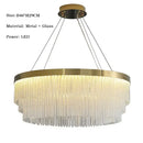 GobekUsa Crystal Ceiling Chandelier: Modern LED Luxury Pendant Light for Home Decor