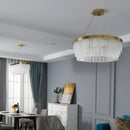 GobekUsa Crystal Ceiling Chandelier: Modern LED Luxury Pendant Light for Home Decor