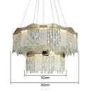 GobekUsa Crystal Ceiling Chandelier: Modern Luxury Lighting for Living Room, Dining Room, Bedroom