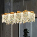 GobekUsa Crystal Ceiling Chandelier: Modern Luxury Lighting for Living Room, Dining Room, Bedroom