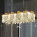 GobekUsa Crystal Ceiling Chandelier: Modern Luxury Lighting for Living Room, Dining Room, Bedroom