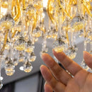 GobekUsa Crystal Ceiling Chandelier: Modern Luxury for Living, Dining, Bedroom, Hotel, Hall Décor