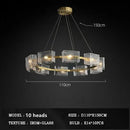 GobekUsa Crystal Ceiling Chandelier: Modern Luxury Pendant Light for Living Room and Restaurant
