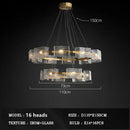GobekUsa Crystal Ceiling Chandelier: Modern Luxury Pendant Light for Living Room and Restaurant